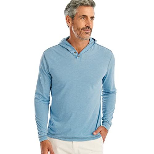 Johnnie-O Zed T-Shirt Hoodie Atlantic/L, Size: L